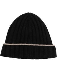 Brunello Cucinelli - Gerippte Beanie Aus Kaschmir - Lyst