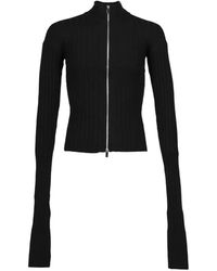 EPHMRL - Rib-Knit Zip-Up Cardigan - Lyst