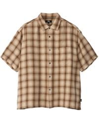 Stussy - Plaid Short Sleeve Shirt - Lyst