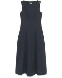 Herno - Robe Longue À Design Sans Manches - Lyst