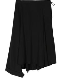 Yohji Yamamoto - Gonna Midi Asimmetrica - Lyst