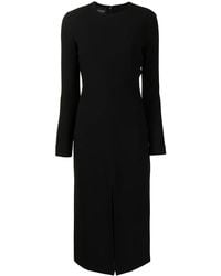 Giambattista Valli - Round Neck Long-sleeved Midi Dress - Lyst