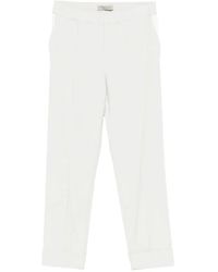 D.exterior - Elasticated-Waistband Turned-Up-Cuffs Trousers - Lyst
