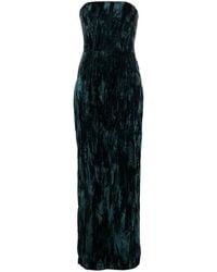16Arlington - Samare Feather Trim Velvet Gown - Women's - Acetate/cupro/polyester - Lyst