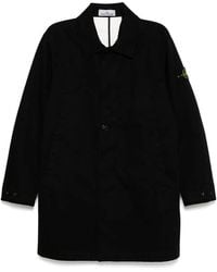Stone Island - Cotton Trench Coat - Lyst