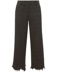 JW Anderson - Jwanderson Distressed-Effect Straight-Leg Trousers - Lyst