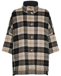 Elena Miro - Double Check Cape - Lyst