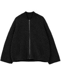 Vera Wang - Bouclé Zip-Up Jacket - Lyst