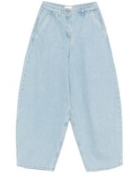 Magda Butrym - Pleated Widw-Leg Jeans - Lyst
