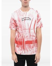 DIESEL - Logo-Print Crinkled-Effect T-Shirt - Lyst