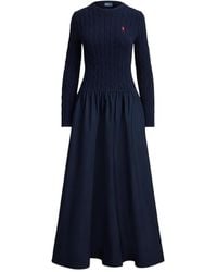 Polo Ralph Lauren - Cable-Knit Cotton Dress - Lyst