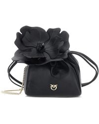 Pinko - Sac Seau Love Birds À Appliqués Fleurs - Lyst