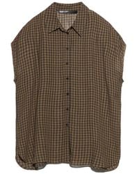 Bimba Y Lola - Checked Dropped-Shoulder Shirt - Lyst