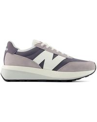 New Balance - 370 Logo-Suede Sneakers - Lyst