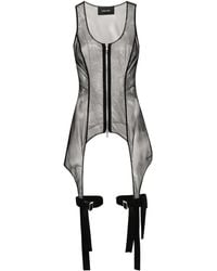 Simone Rocha - Top Smanicato Semi Trasparente - Lyst