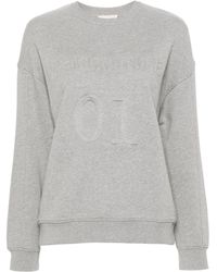 Semicouture - Logo-embossed Sweatshirt - Lyst