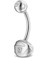 DIESEL - Stainless Steel Navel Body Jewelry - Lyst