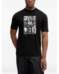 KARL LAGERFELD - Portrait-Print T-Shirt - Lyst