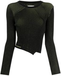 Feng Chen Wang - Side-slit Asymmetric Knitted Top - Lyst