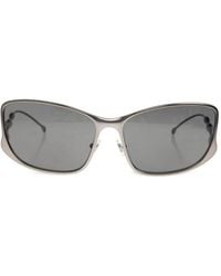 DIESEL - Oval Embellished Sunglasses - Lyst