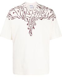Marcelo Burlon - Fluid Wings-print Cotton T-shirt - Lyst