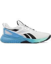 Reebok - Nanoflex Parafit TR "White/Light Blue" Sneakers - Lyst