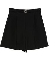 iBlues - Belted Pleated Shorts - Lyst