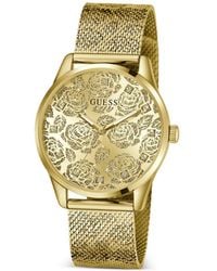 Guess - Tone Floral 36Mm Watch - Lyst