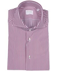 Xacus - Active Button-Down Gestreept Overhemd - Lyst