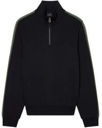 Paul Smith - Quarter Zip Track Top With Stripe Trim - Lyst
