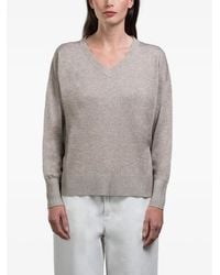 Moorer - Varenna V-Neck Sweater - Lyst