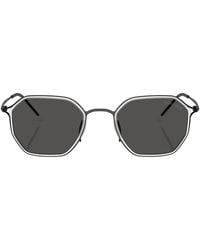 Giorgio Armani - Geometric-Frame Tinted Sunglasses - Lyst