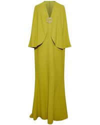 Elie Saab - Cape Cady Embellished Maxi Dress - Lyst