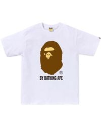 A Bathing Ape - T-Shirt mit Logo-Print - Lyst