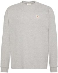 Calvin Klein - Long-Sleeve Patch T-Shirt - Lyst