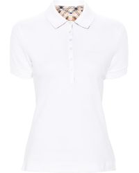 Barbour - Logo-embroidered Cotton Polo Top - Lyst