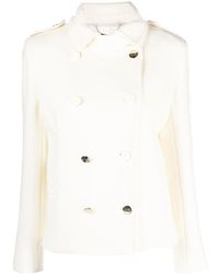 Liu Jo - Double-Breasted Virgin Wool Coat - Lyst
