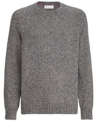 Brunello Cucinelli - Virgin Wool, Silk And Cashmere Chiné Sweater - Lyst