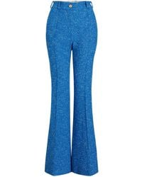 Patou - Flared Tweed Trousers - Lyst
