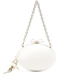 Self-Portrait - Bow-Detail Oval Clutch Bag - Lyst