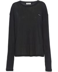 Miu Miu - ロゴ ロングtシャツ - Lyst