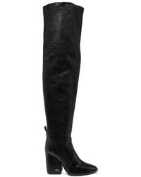 N°21 - Logo-sole 100mm Leather Knee-high Boots - Lyst