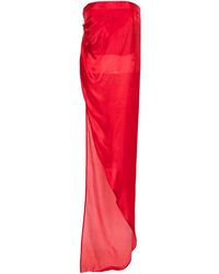 Rick Owens - Top largo palabra de honor - Lyst
