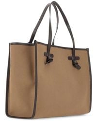 MARCELLA CLUB - Marcella Leather-Trimmed Tote Bag - Lyst