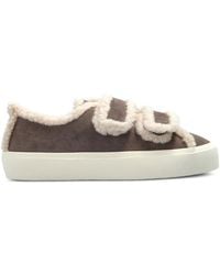 Inuikii - Shearling-Trimmed Touch-Strap Sneakers - Lyst