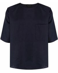 Dell'Oglio - Short-Sleeve Linen T-Shirt - Lyst