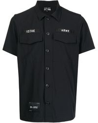 Izzue Camisa con parche militar - Negro
