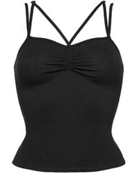 Eres - Nadia Cross-Strap Ribbed Tank Top - Lyst