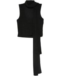AYA MUSE - Scarf-Detail Scoop-Neck Blouse - Lyst