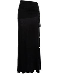 MANURI - Drawstring-Detail Maxi Skirt - Lyst